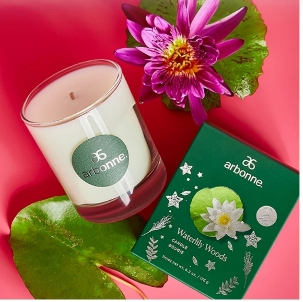 Arbonne Waterlily  Woods Candle
